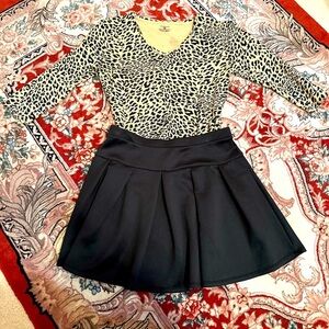 Jones of New York Sport leopard print top.